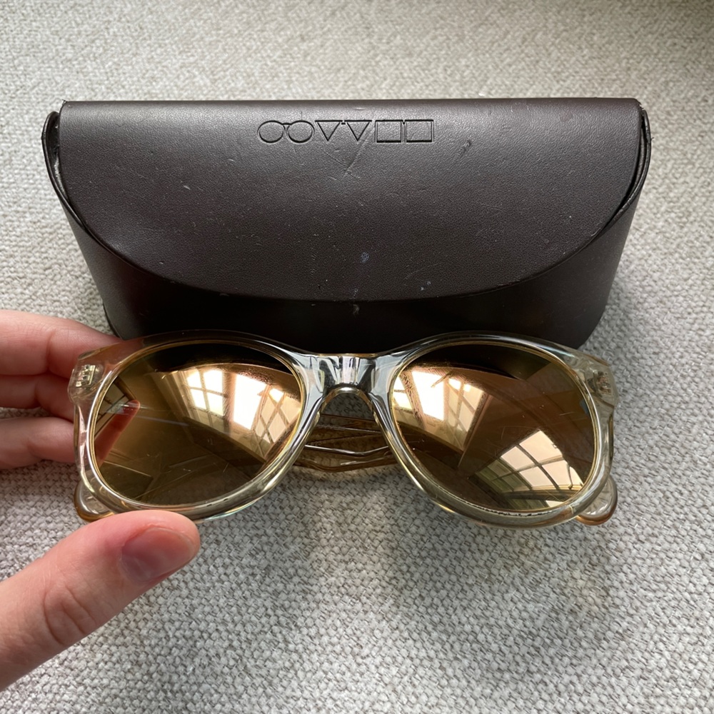 Oliver Peoples Women’s Jacey Clear Gold Sunglasses